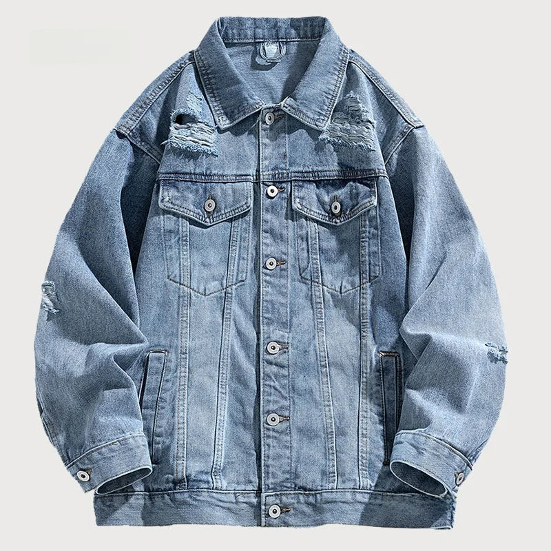 Vintage Distressed Denim Jacket