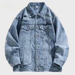 Vintage Distressed Denim Jacket