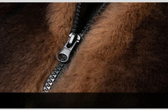 Retro Brown Thicken Warm Coat