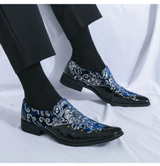 Loafers Fashion Tiger Gold metal Men Flats Shoe