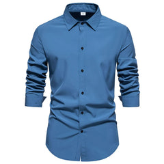 Regular Fit Long Sleeve Shirt Button Up