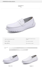 Breathable Soft Non Slip  Genuine Leather Slip on Small Shoes