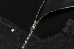 Patchwork Denim Jacket Mens