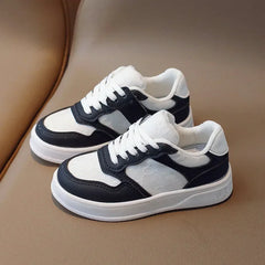 Sports Shoes Students Lace-up Light Sneakers for Girls Versatile Shoes