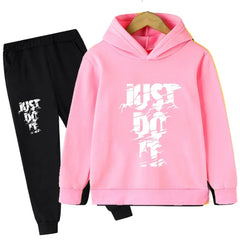 Sportswear Boys and Girls Hoodie+Pants 2-piece Set 3-14 Years Old