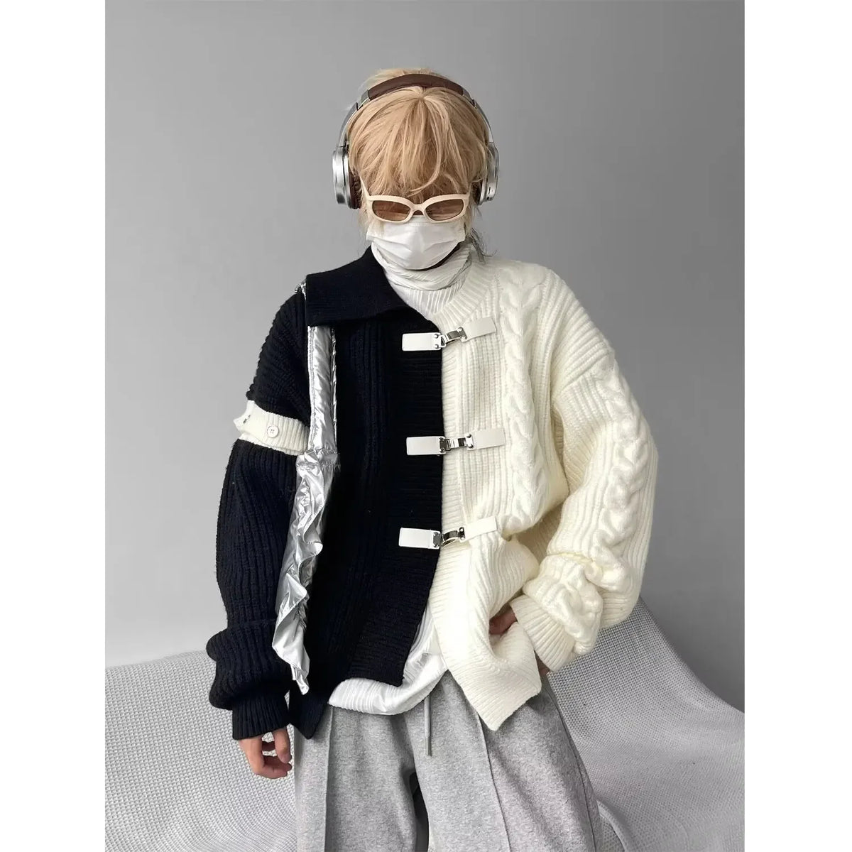 Sweater Men's Autumn Winter New Loose-Fit Warm Knitted Cardigan Jacket