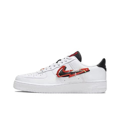 Nike Air Force 1 Low"Carabiner Swoosh"White Red Casual Retro Sneakers