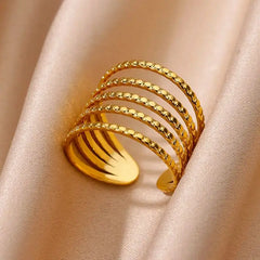 Gold Stainless Steel Rings