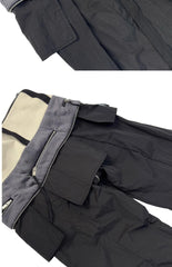 Niche Designer Model Removable Zipper Stitching Paratrooper Pants