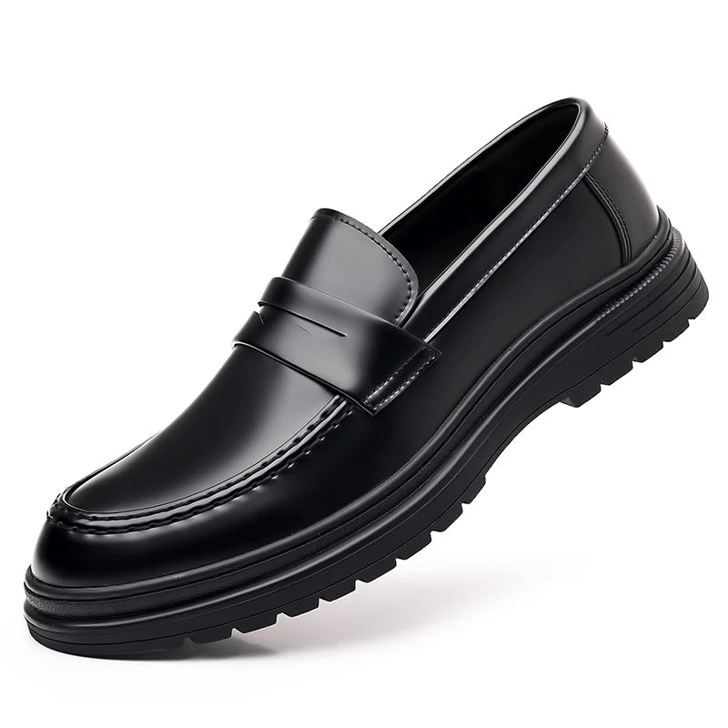 Leather Shoes Slip Shoes