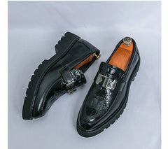 British Street Style Leather Loafers