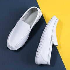 Soft Leather Comfortable Doctor Nurse Work Flats  Loafers  Shoes