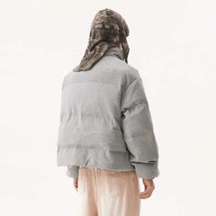 American Vintage Stand Collar Cotton-padded Coat
