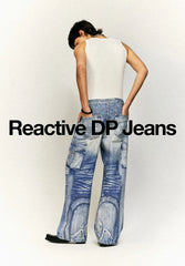 Retro Washed Worn Jeans  Straight Mopping Y2K Pants