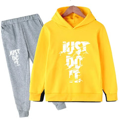 Sportswear Boys and Girls Hoodie+Pants 2-piece Set 3-14 Years Old