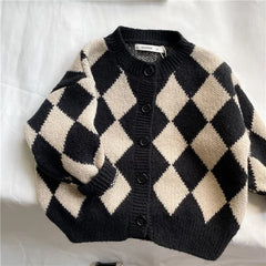Woolen Sweater Cotton Knitting Cardigan Warm Thicken Velvet