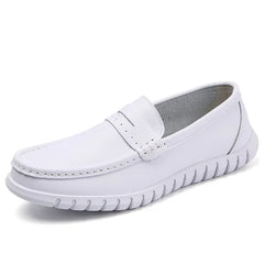 Soft Leather Comfortable Doctor Nurse Work Flats  Loafers  Shoes