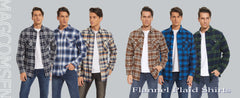 Plaid Flannel Shirts Long Sleeves Casual Cotton Shirt