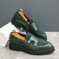 Leather Loafers Low Cut Daily Men's Driving Shoes Non Slip
