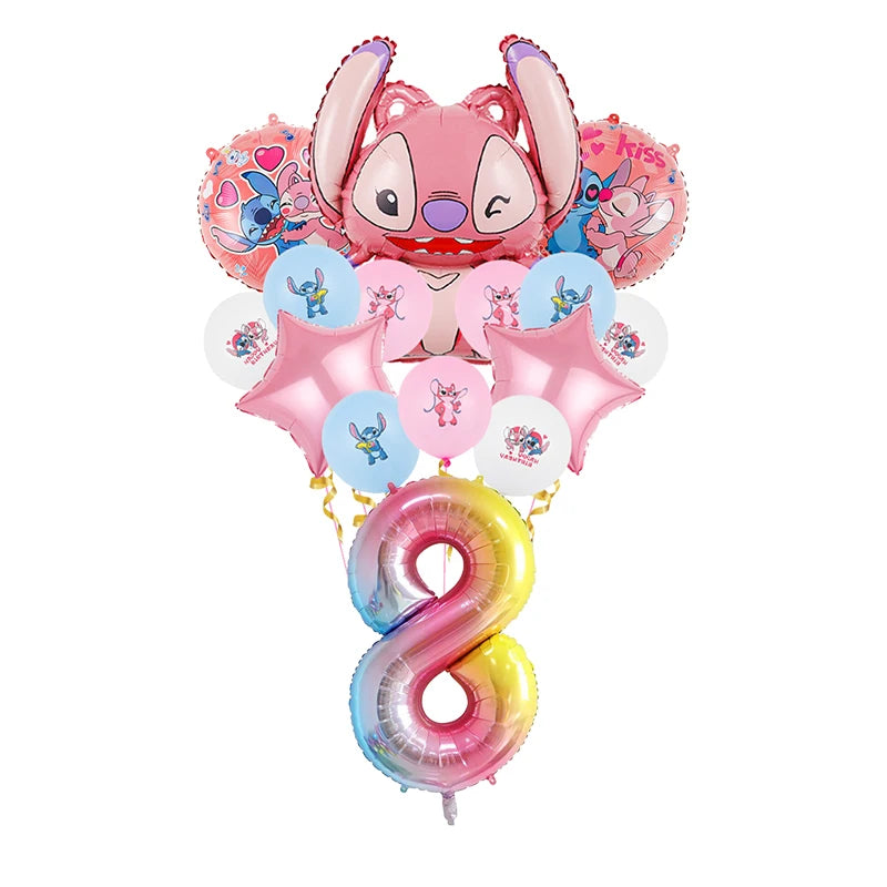 New Lilo And Stitch Birthday Party Decorations Supplies Stitch Balloon Paper Plates Cups Napinks Tablecloth Baby Shower For Girl
