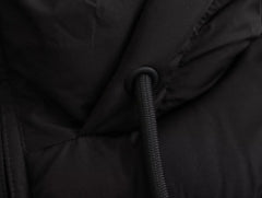 Versatile cotton short hooded thick jacket coat