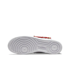 Nike Air Force 1 Low"Carabiner Swoosh"White Red Casual Retro Sneakers