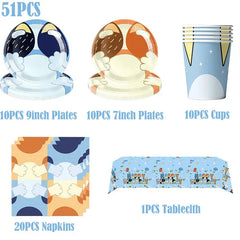 kids Birthday Party Decoration Supplies Tableware Plate Cup Napkin Tablecloth Cake Topper Balloon Banner Birthday Party Favors