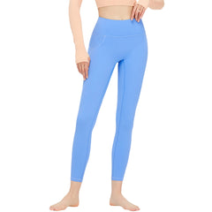 Yoga Leggings Solid Color High Waisted Skinny Joggers Tummy Control Workout