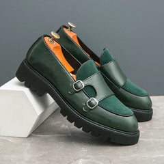 Leather Loafers Low Cut Daily Men's Driving Shoes Non Slip