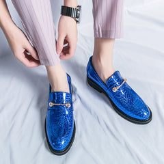 Glossy Leather  High-end Banquet  Loafers Shoes