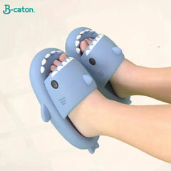 Kids Slippers Shark Flip Flops Soft Sole Cartoon