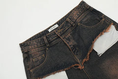 Baggy Pants Mens Y2k Jeans Cotton Casual Denim Trousers