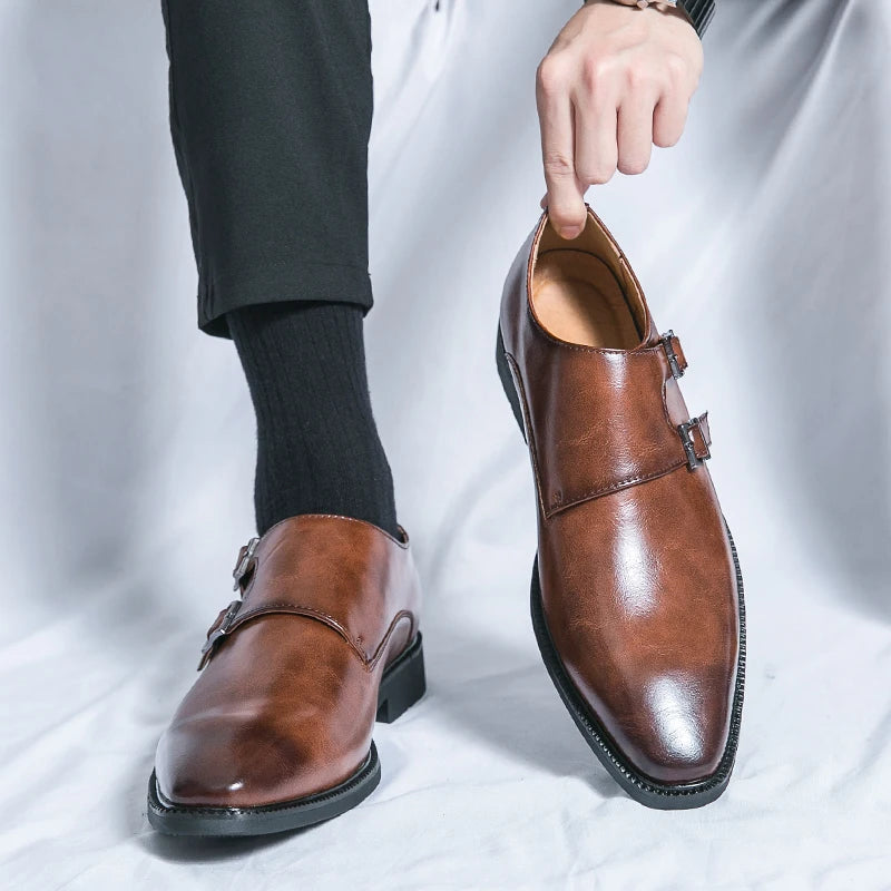 Derby Leather Shoes Career Shoes Plus Size 38-46