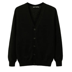 V-Neck Cardigan Casual Slim Fit Knitwear Men's Cotton Cardigan