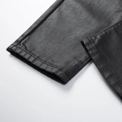 Cotton Tide Niche Wax Denim Pants
