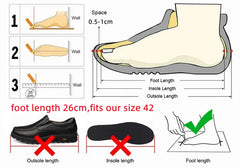 Genuine Leather Thick Sole Street Trendy Button Mule Shoes Slip on Loafers