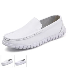Soft Leather Comfortable Doctor Nurse Work Flats  Loafers  Shoes