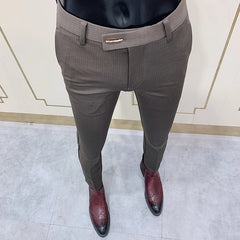 Slim Fit Men Casual Ankle Length Pants S