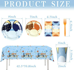 kids Birthday Party Decoration Supplies Tableware Plate Cup Napkin Tablecloth Cake Topper Balloon Banner Birthday Party Favors
