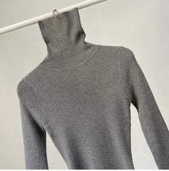 Cotton BTurtleneck Solid Knitwear Knitted Bodysuits