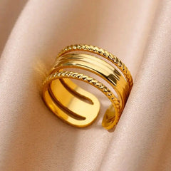 Gold Stainless Steel Rings