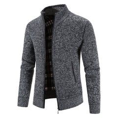Sweater Jacket  Cold Coat Fleece Zipper Cardigan
