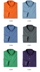 Classic fit fashion 100%Cotton long-sleeve shirt pocket slim fit