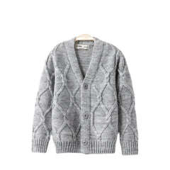 Toddler Boys Knitwear Long-Sleeve Cotton Cardigans