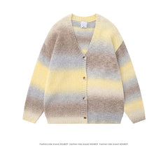 Cardigan V-neck Single Breasted