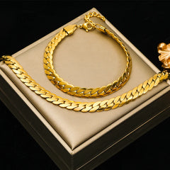 Waterproof Stainless Steel Metal Chain Necklace Bracelet