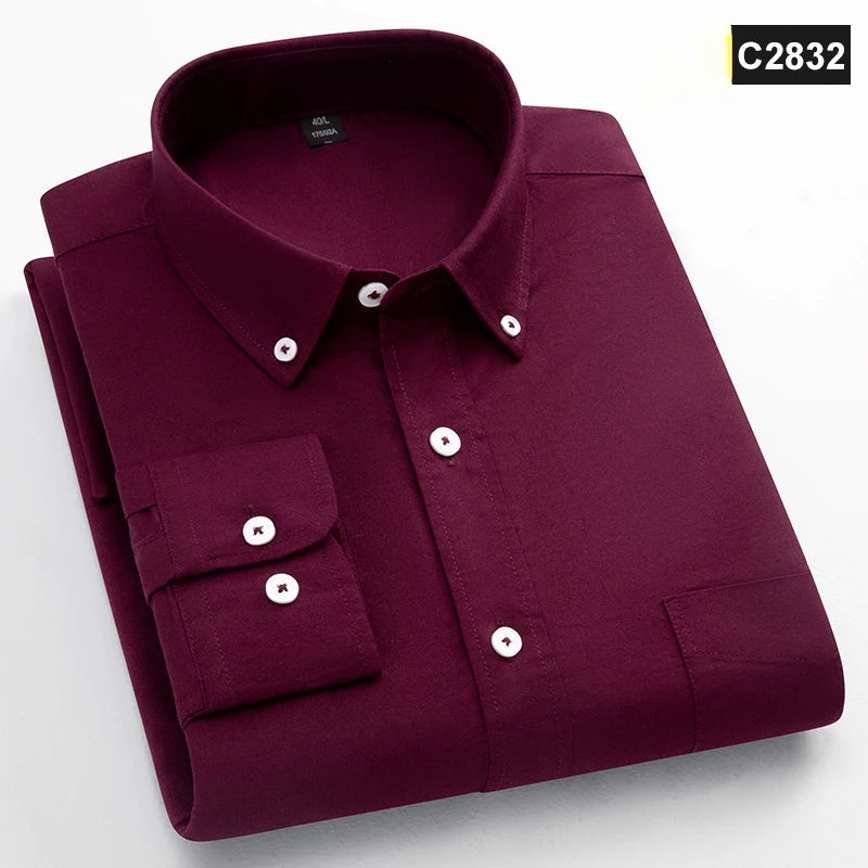 Classic fit fashion 100%Cotton long-sleeve shirt