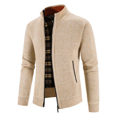 Sweater Jacket  Cold Coat Fleece Zipper Cardigan