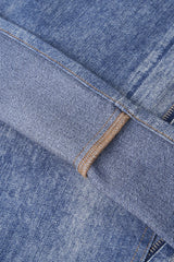 Retro Washed Worn Jeans  Straight Mopping Y2K Pants