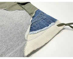 Army Patchwork Shorts Multi Pockets Cargo Shorts